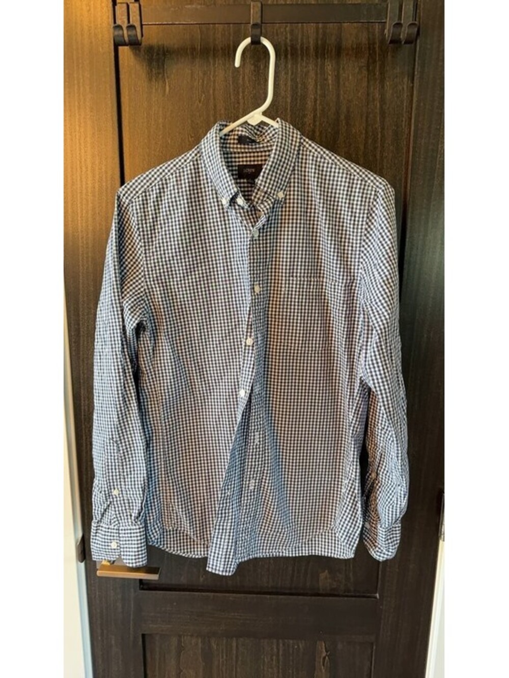 J.Crew Slim Fit Gingham Button-Down Shirt 0083